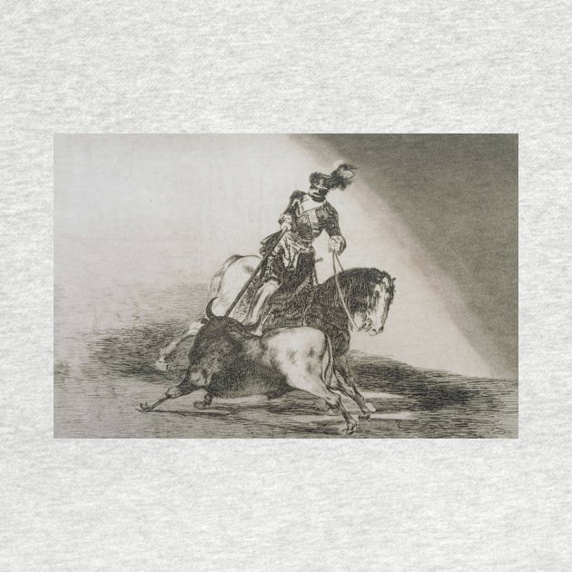 Charles Quint Lancant Un Taureau by Francisco Goya by Classic Art Stall